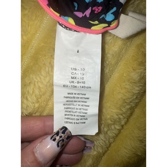 Girls Multicolored Bikini, Black Hearts, Hobie Size 10 - Picture 8 of 8